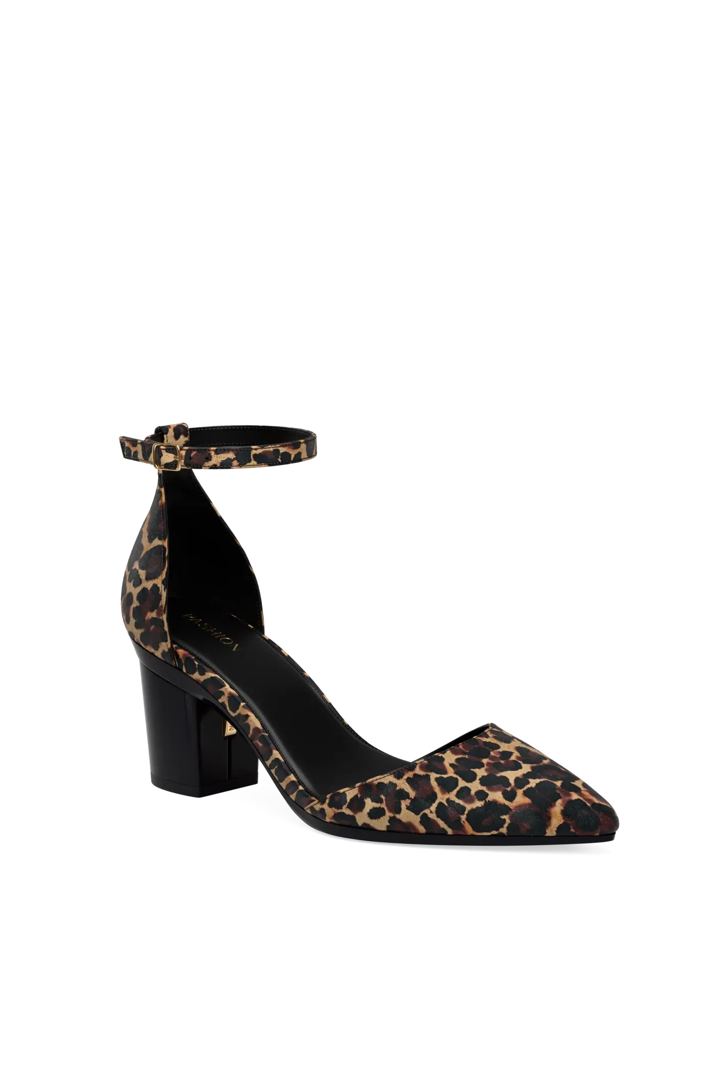 The D'Orsay - Coal Leopard Suede 3 Block