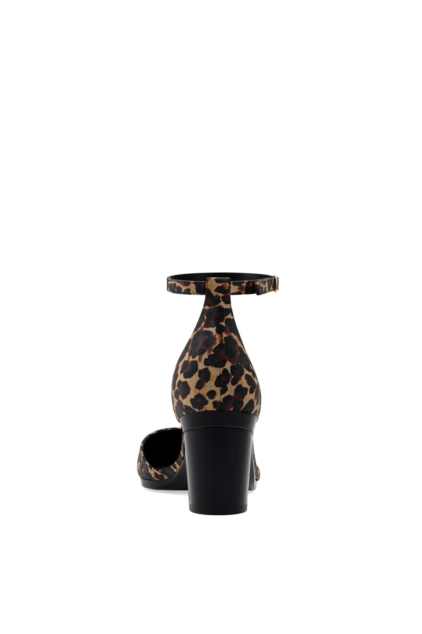 The D'Orsay - Coal Leopard Suede 3 Block