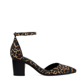 Diana D'Orsay - Coal Black Leopard Suede 3 Block