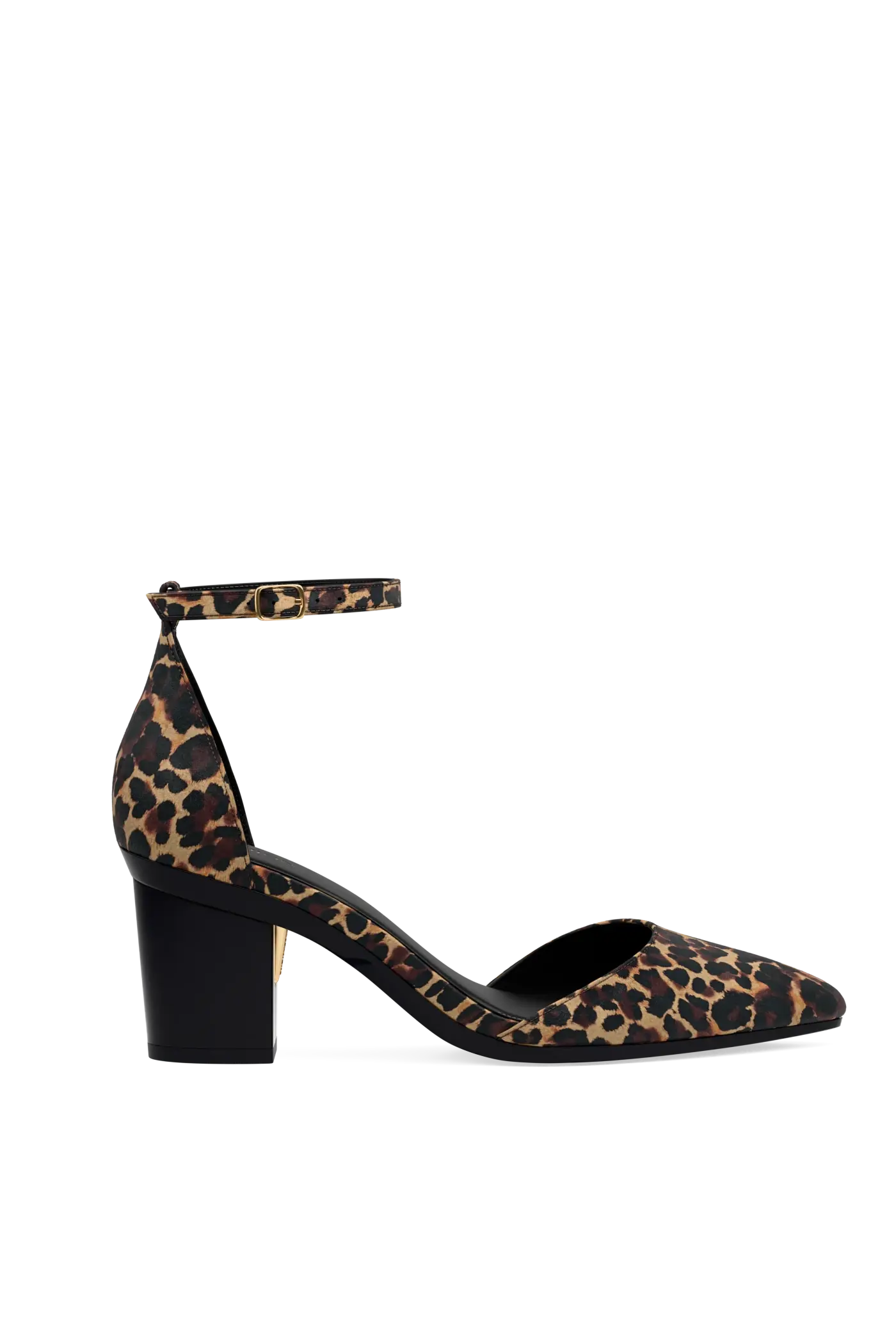 The D'Orsay - Coal Leopard Suede 3 Block