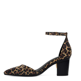 Diana D'Orsay - Coal Black Leopard Suede 3 Block