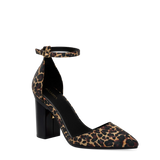 Diana D'Orsay - Coal Black Leopard Suede 4 Block