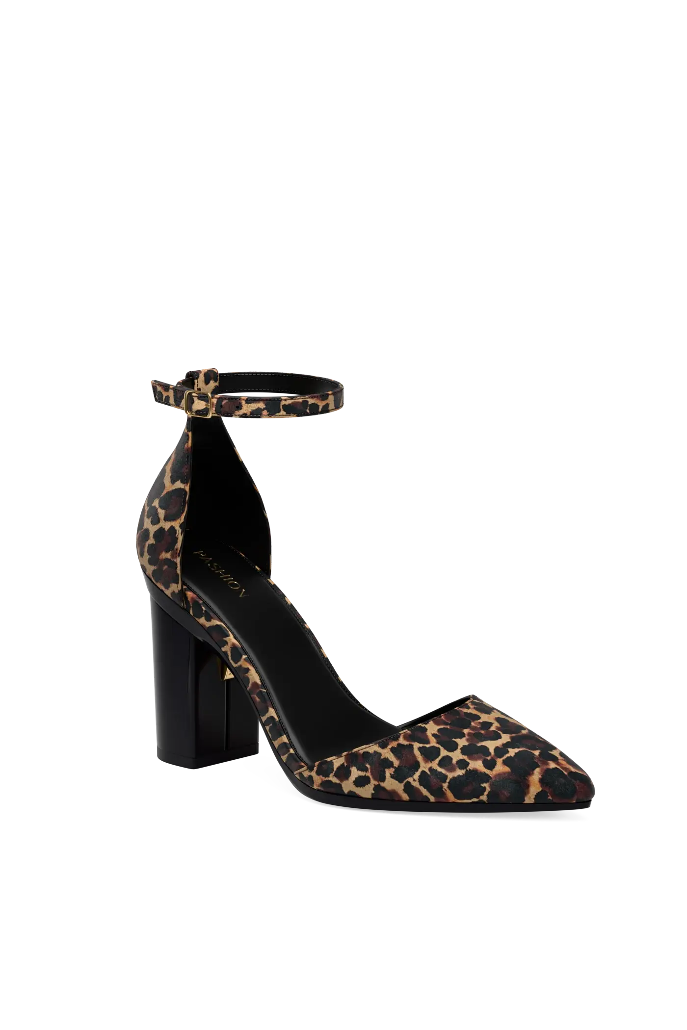 The D'Orsay - Coal Leopard Suede 4 Block