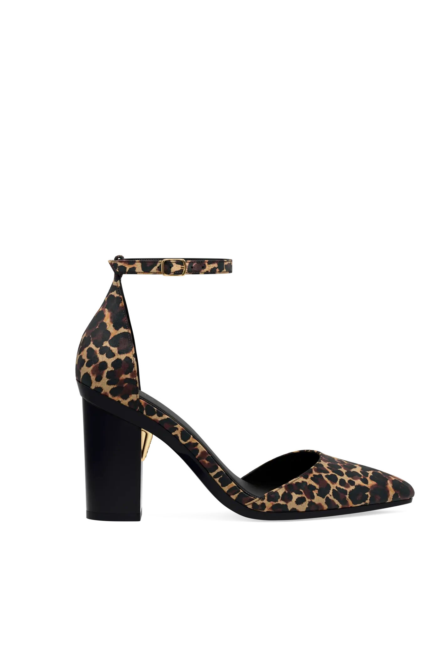 The D'Orsay - Coal Leopard Suede 4 Block