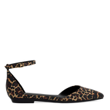Diana D'Orsay - Coal Black Leopard Suede