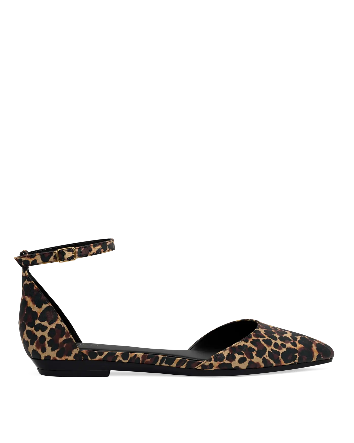 Diana D'Orsay - Coal Black Leopard Suede