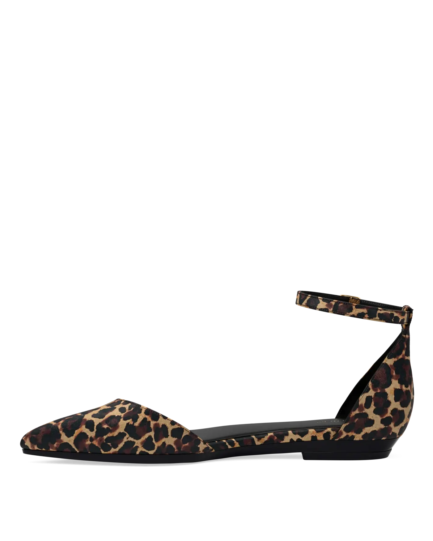 Diana D'Orsay - Coal Black Leopard Suede