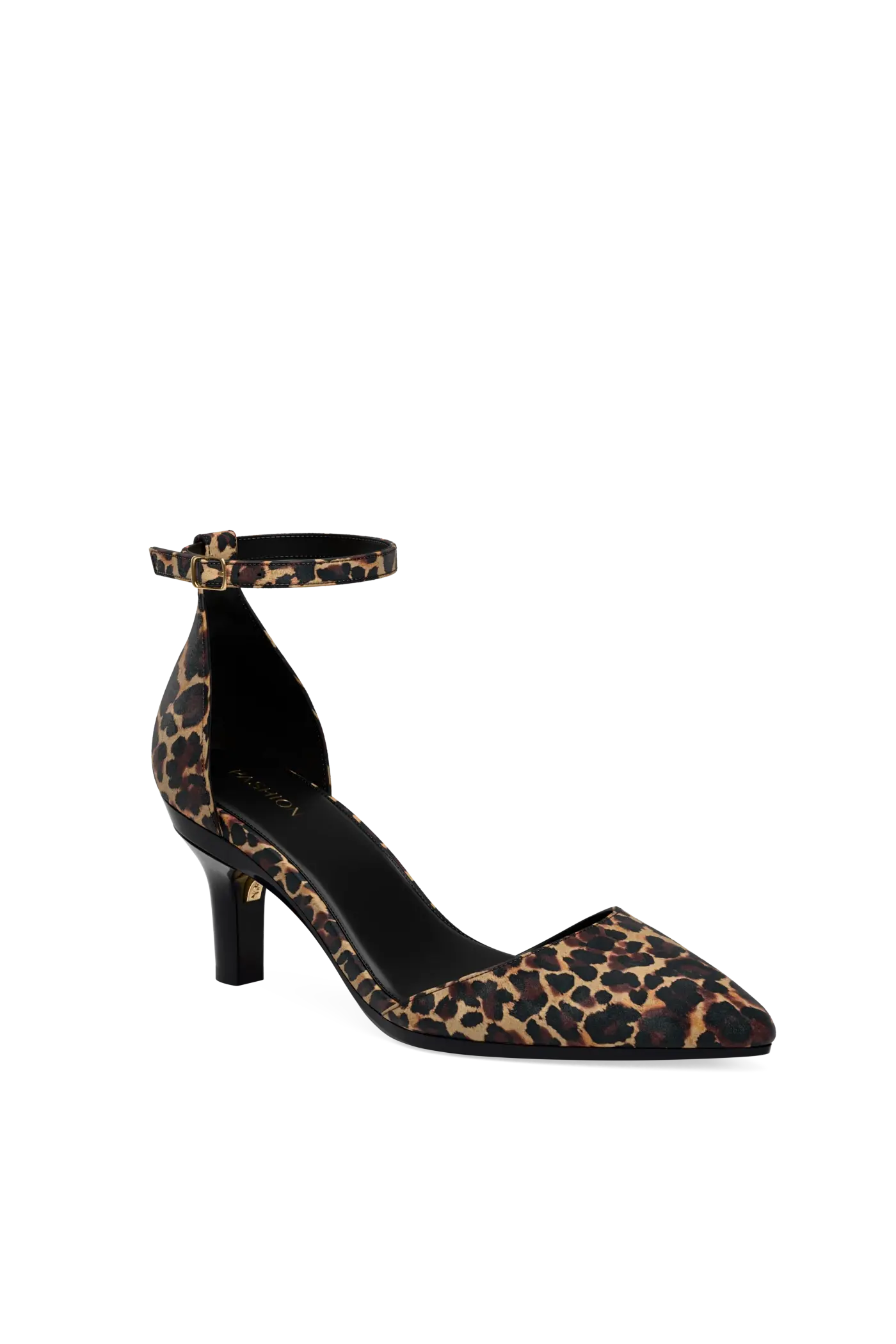 The D'Orsay - Coal Leopard Suede 3 Stiletto