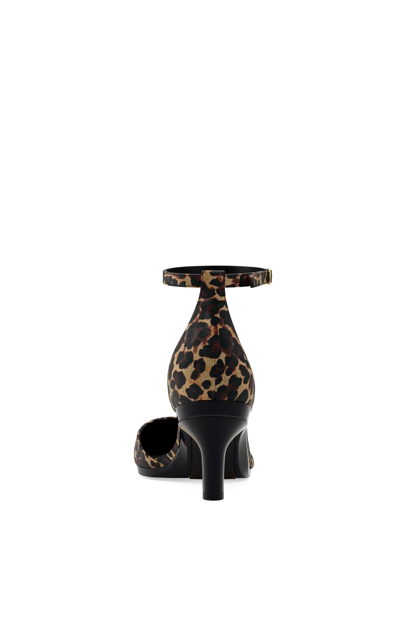 The D'Orsay - Coal Leopard Suede 3 Stiletto