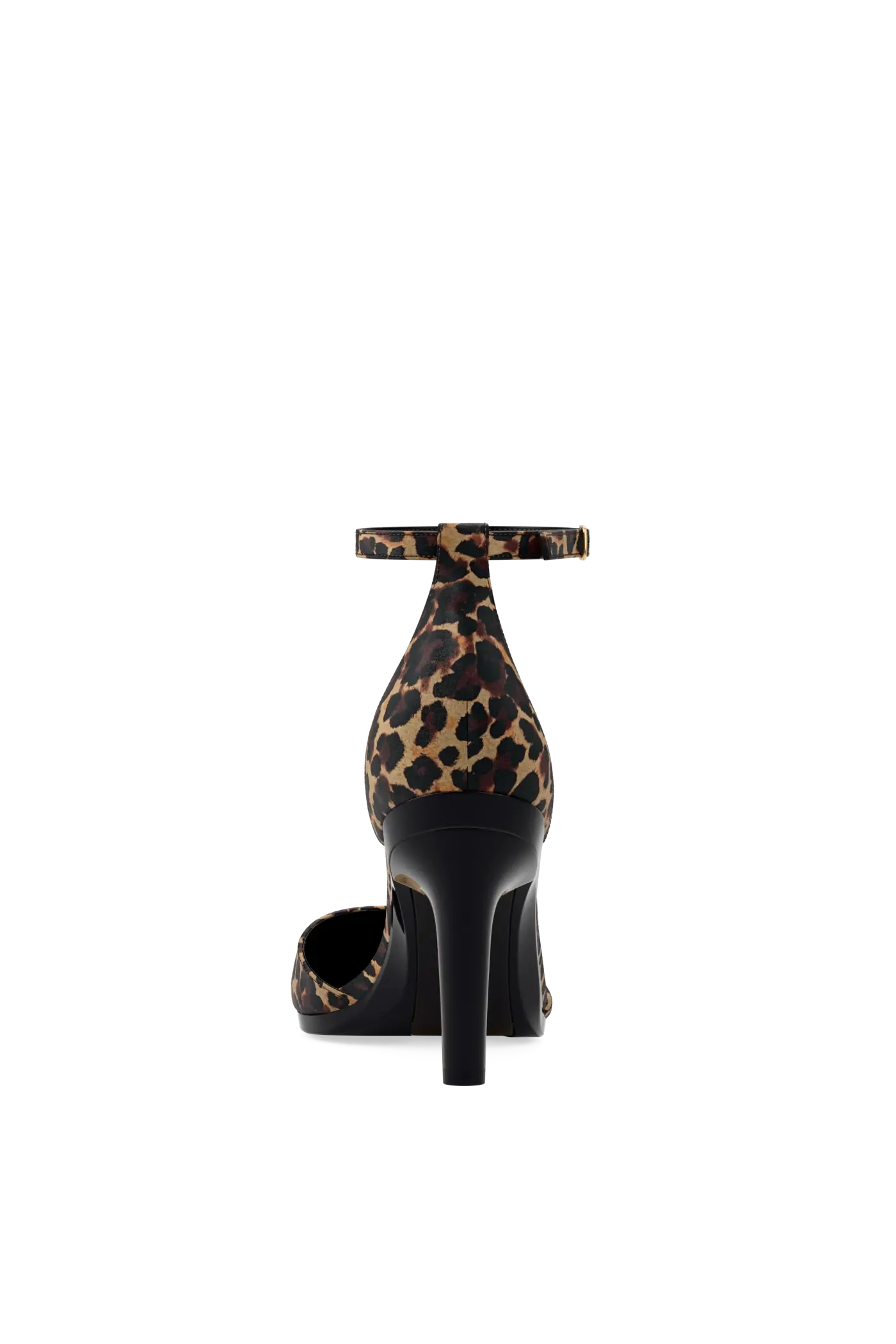 The D'Orsay - Coal Leopard Suede 4 Stiletto