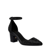 Diana D'Orsay - Coal Black Mixed Rhinestone 3 Block