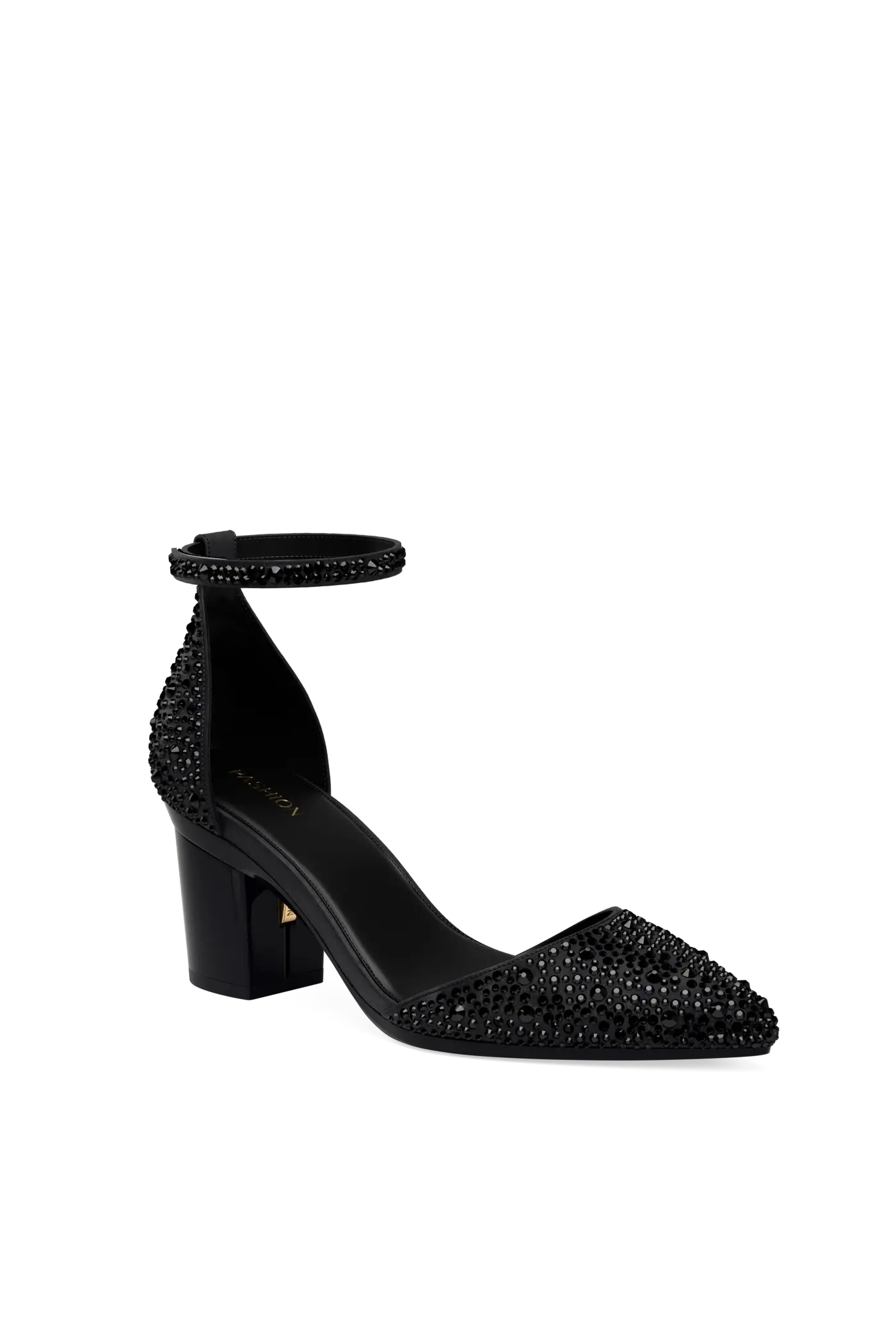 The D'Orsay - Coal Mixed Rhinestone 3 Block