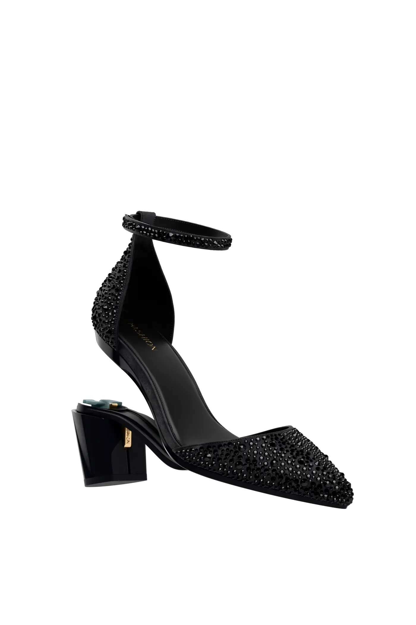 The D'Orsay - Coal Mixed Rhinestone 3 Block