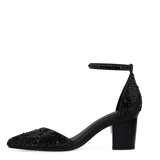 Diana D'Orsay - Coal Black Mixed Rhinestone 3 Block