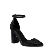 Diana D'Orsay - Coal Black Mixed Rhinestone 4 Block