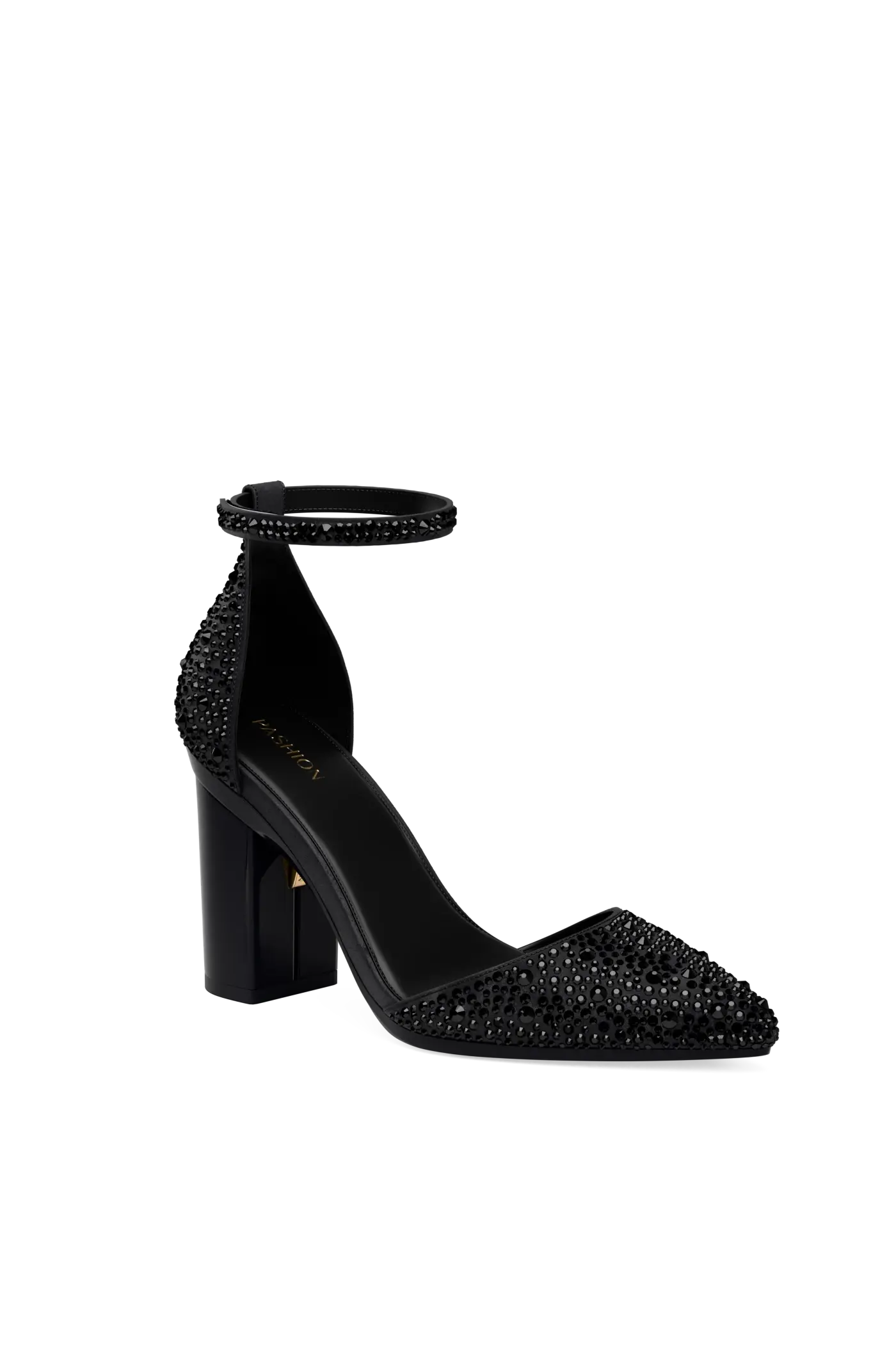 The D'Orsay - Coal Mixed Rhinestone 4 Block