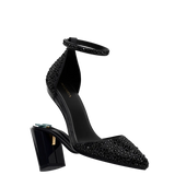 Diana D'Orsay - Coal Black Mixed Rhinestone 4 Block