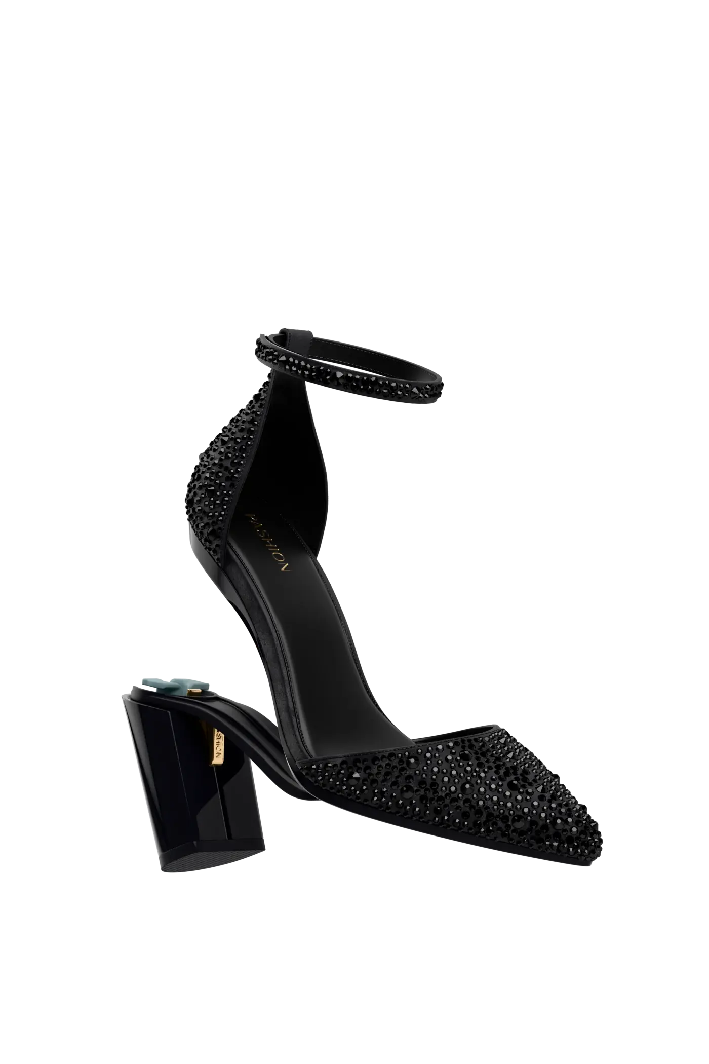 The D'Orsay - Coal Mixed Rhinestone 4 Block