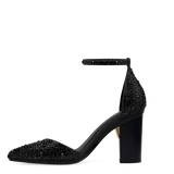Diana D'Orsay - Coal Black Mixed Rhinestone 4 Block