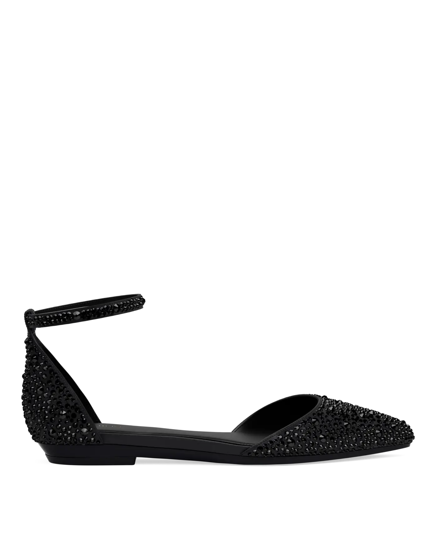 Diana D'Orsay - Coal Black Mixed Rhinestone