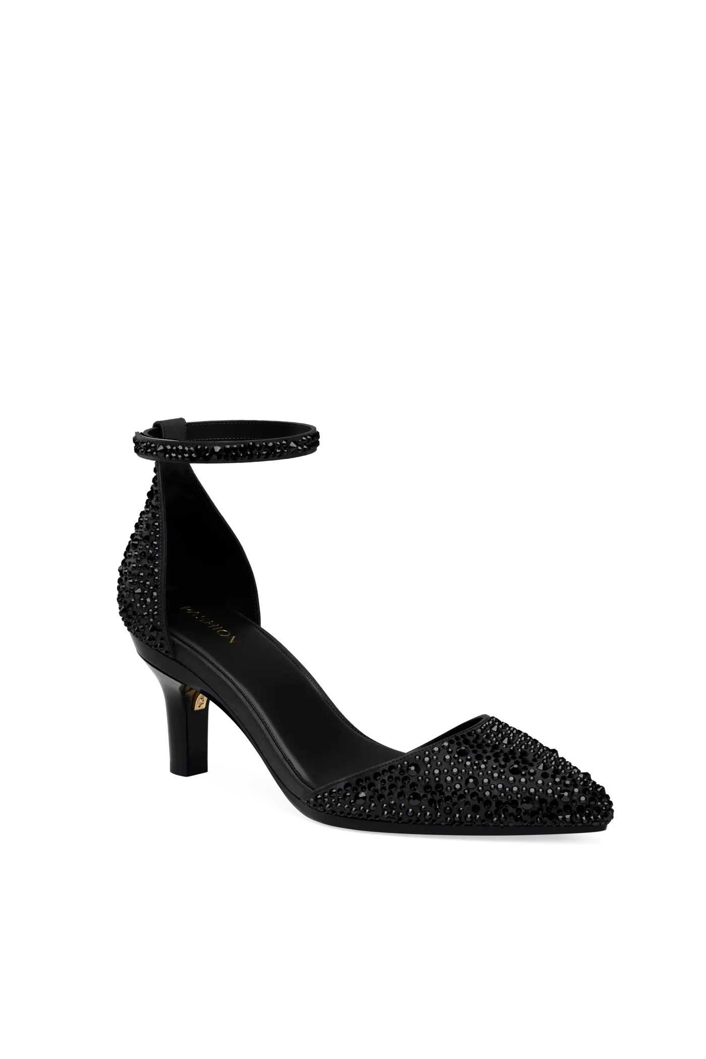 The D'Orsay - Coal Mixed Rhinestone 3 Stiletto