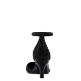 Diana D'Orsay - Coal Black Mixed Rhinestone 3 Stiletto