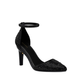 Diana D'Orsay - Coal Black Mixed Rhinestone 4 Stiletto