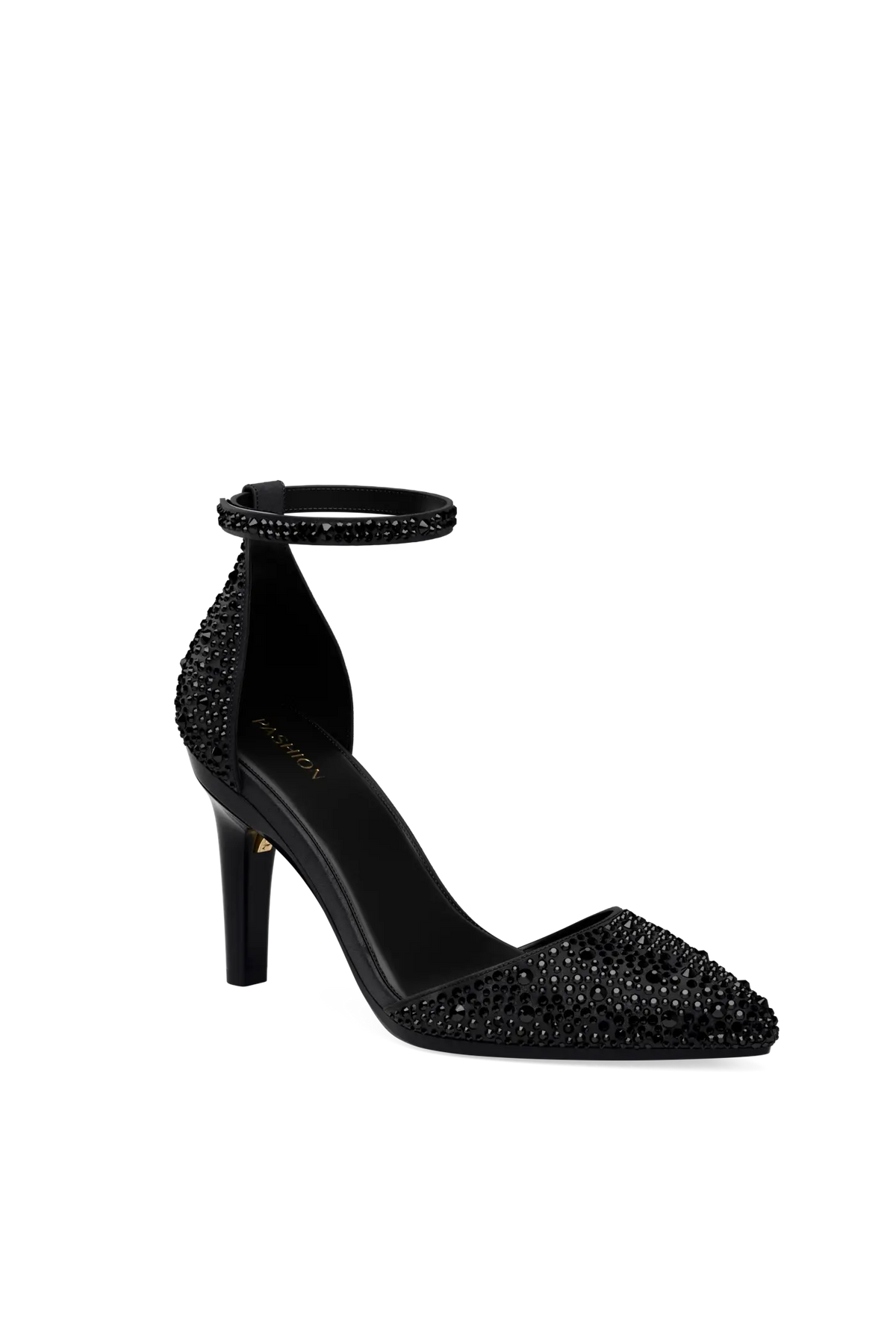 DOrsay Coal Rhinestone 4 Stiletto