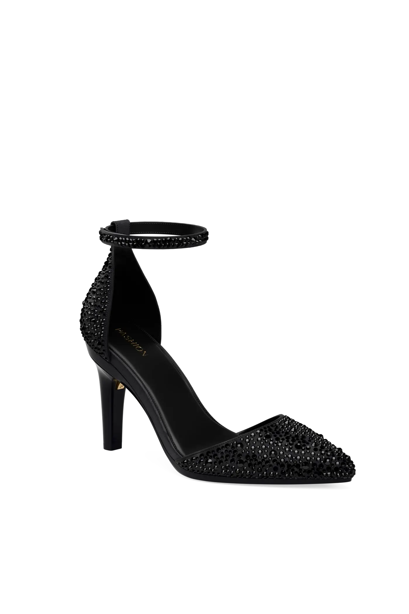 The D'Orsay - Coal Mixed Rhinestone 4 Stiletto