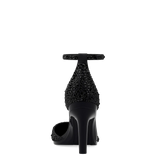 Diana D'Orsay - Coal Black Mixed Rhinestone 4 Stiletto