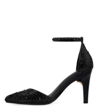 Diana D'Orsay - Coal Black Mixed Rhinestone 4 Stiletto