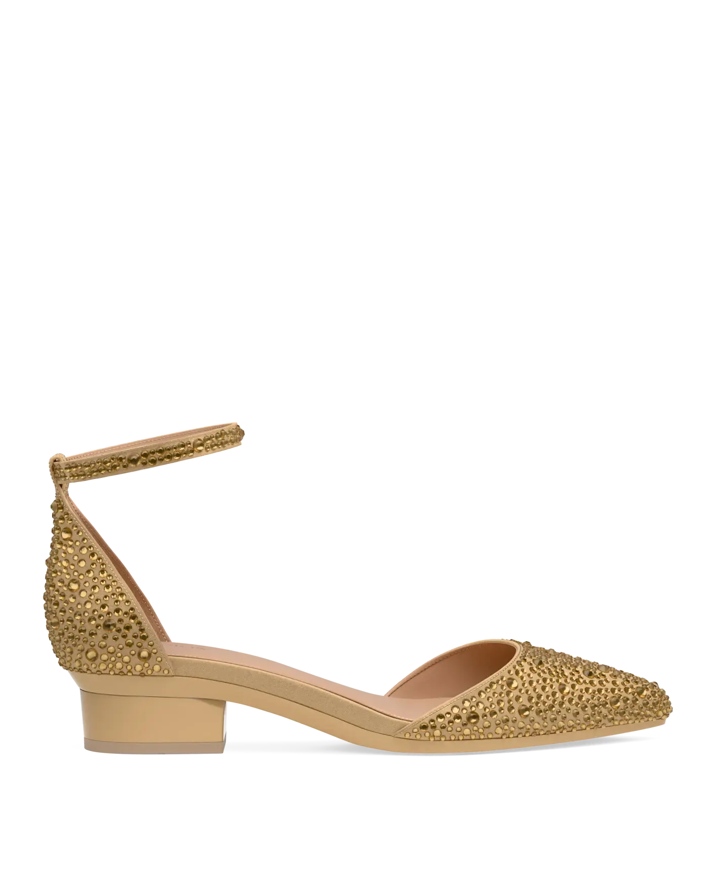 Block Heel Kit 1.5 Matte Gold