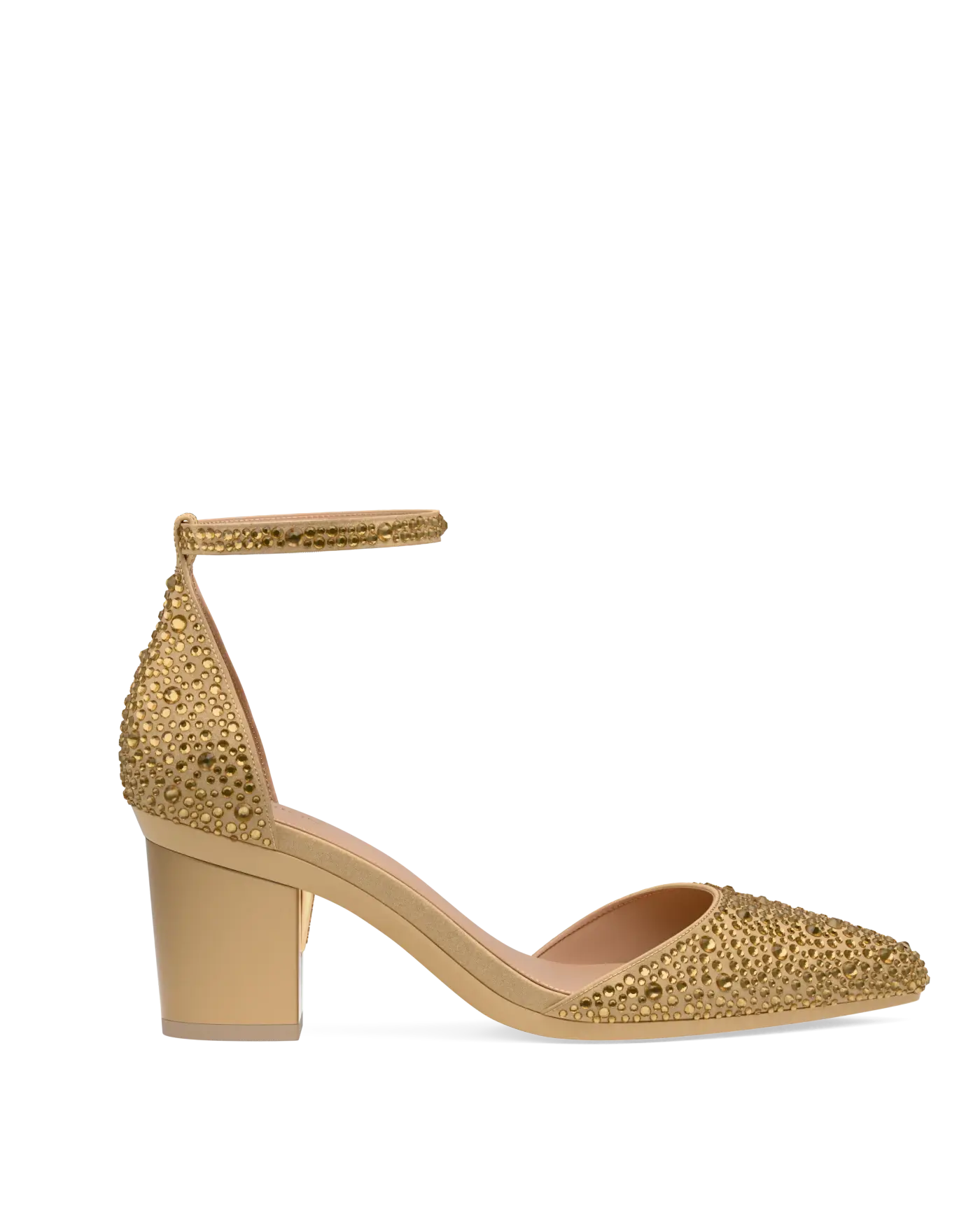 Diana D'Orsay - Gold Mixed Rhinestone 3 Block
