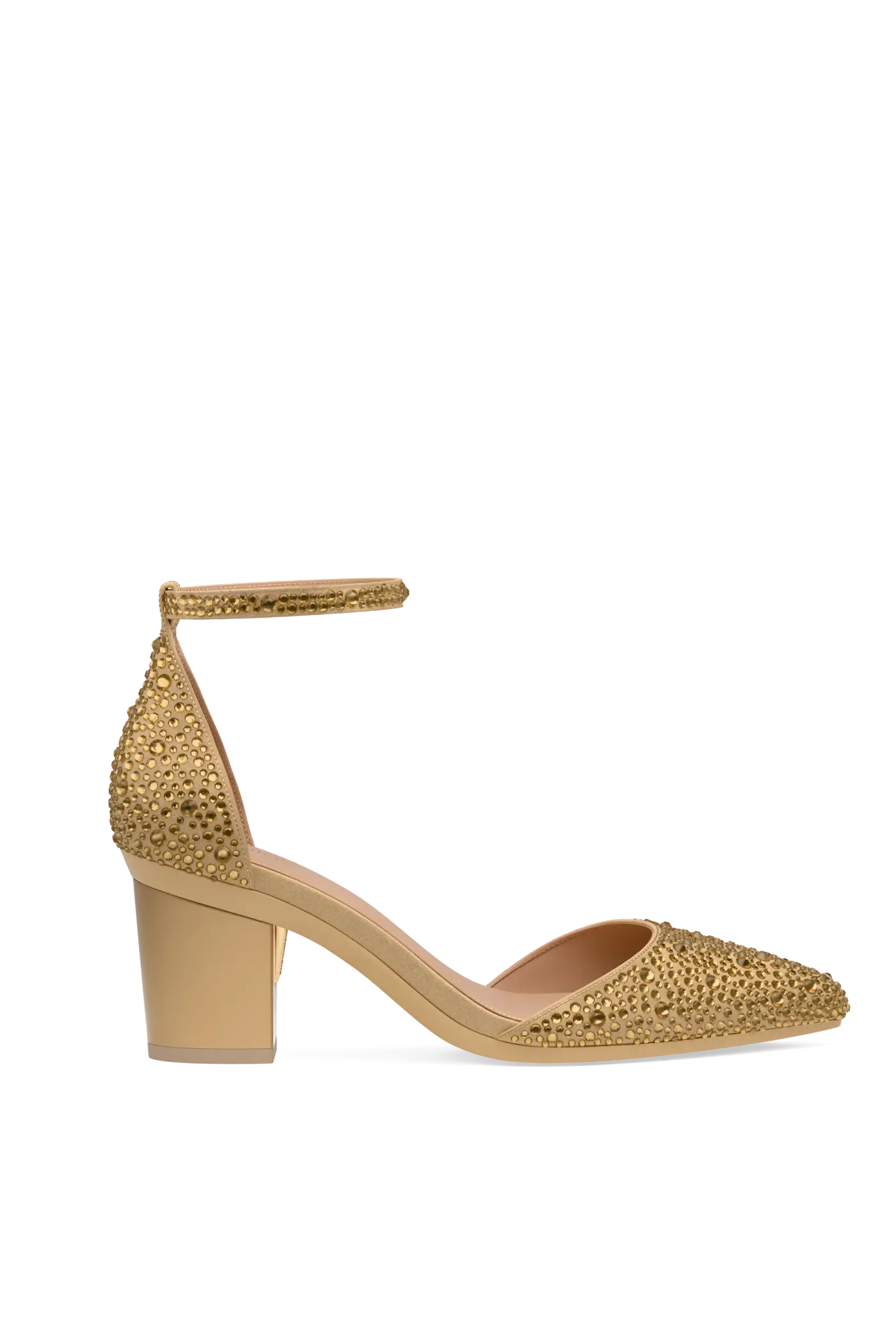 The D'Orsay - Gold Mixed Rhinestone 3 Block