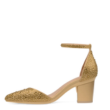 Diana D'Orsay - Gold Mixed Rhinestone 3 Block