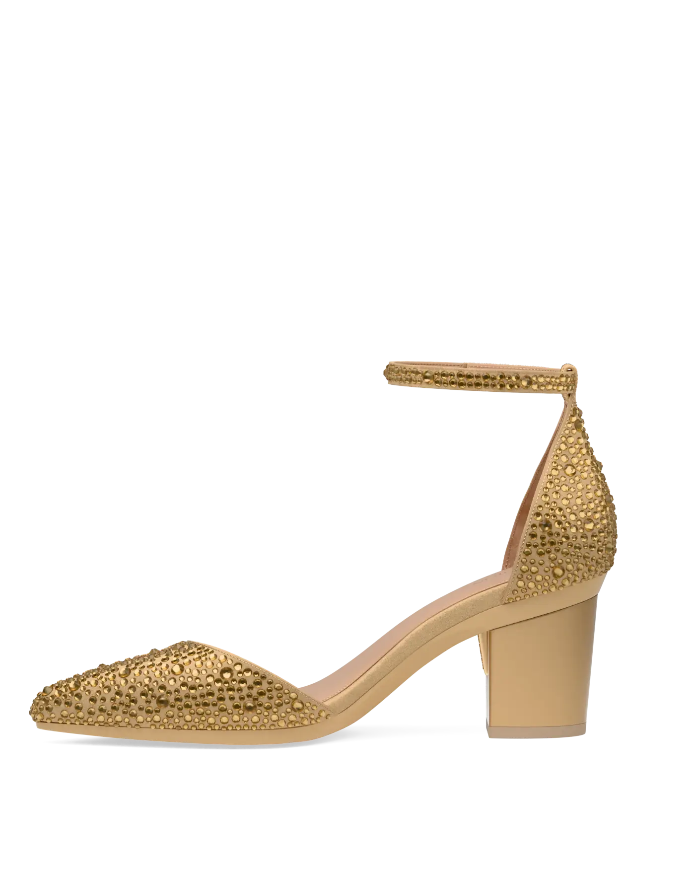 Diana D'Orsay - Gold Mixed Rhinestone 3 Block