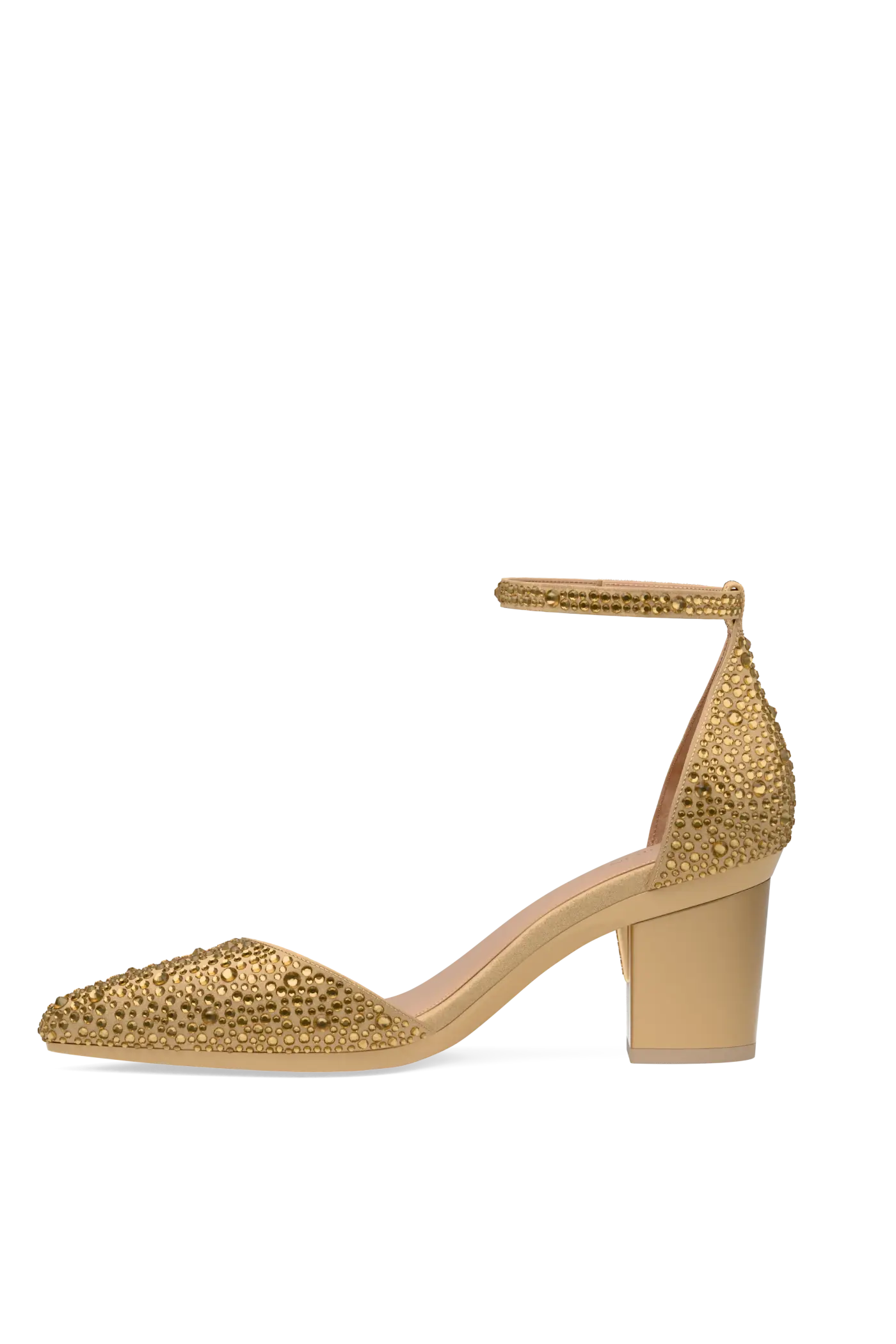 The D'Orsay - Gold Mixed Rhinestone 3 Block