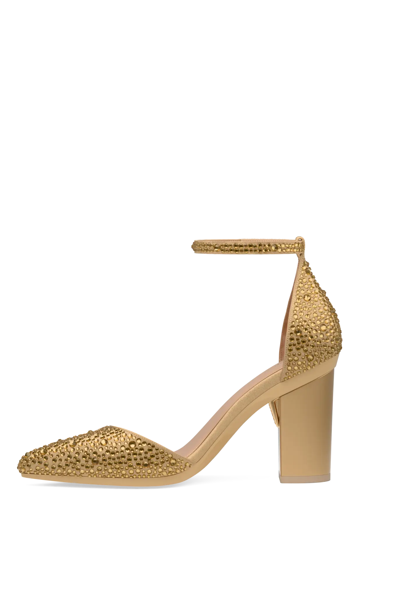 The D'Orsay - Gold Mixed Rhinestone 4 Block