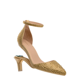 Diana D'Orsay - Gold Mixed Rhinestone 3 Stiletto