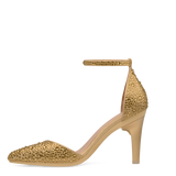 Diana D'Orsay - Gold Mixed Rhinestone 4 Stiletto