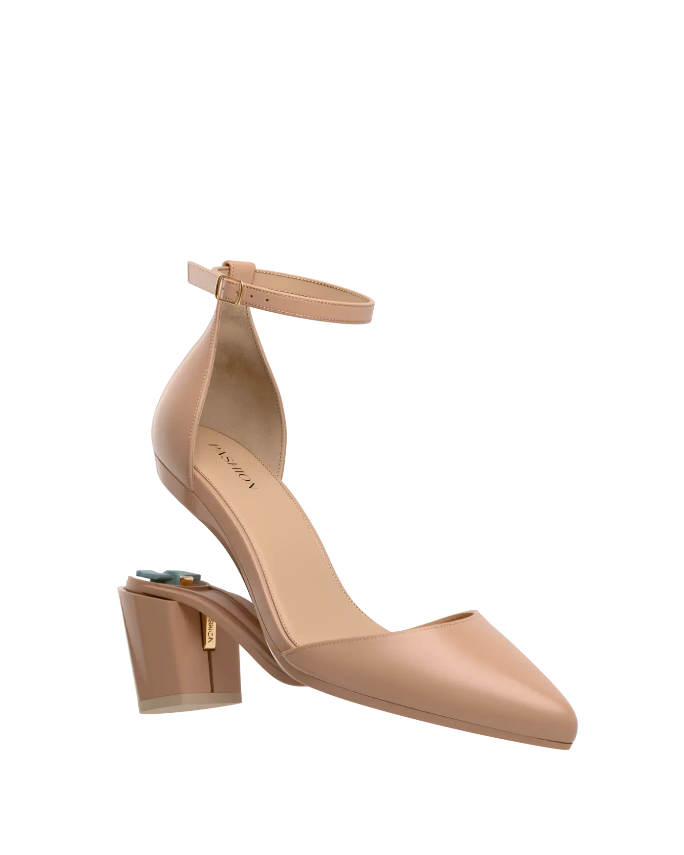 Diana D'Orsay Latte Leather + Block Heel Kit 3 Latte