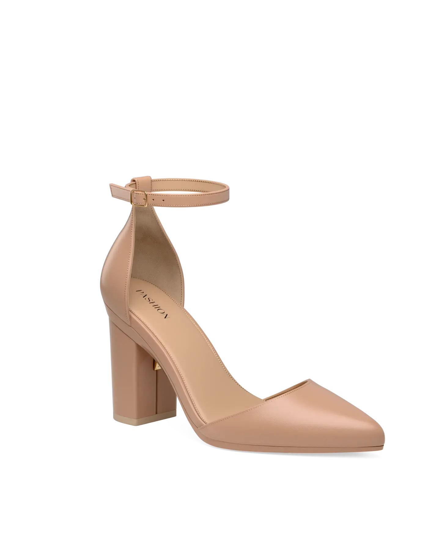 Diana D'Orsay Latte Leather + Block Heel Kit 4 Latte