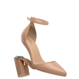 Diana D'Orsay Latte Leather + Block Heel Kit 4 Latte