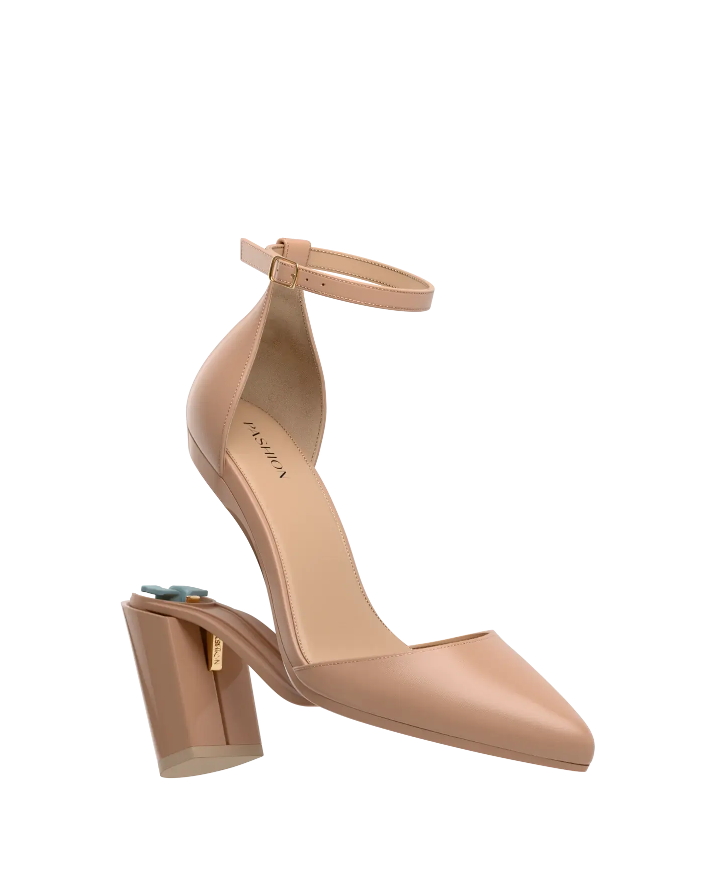 Diana D'Orsay Latte Leather + Block Heel Kit 4 Latte