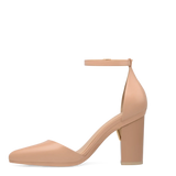 Diana D'Orsay Latte Leather + Block Heel Kit 4 Latte