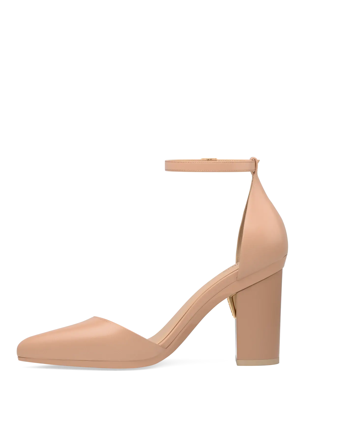 Diana D'Orsay Latte Leather + Block Heel Kit 4 Latte