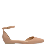 Diana D'Orsay - Latte Leather Flat
