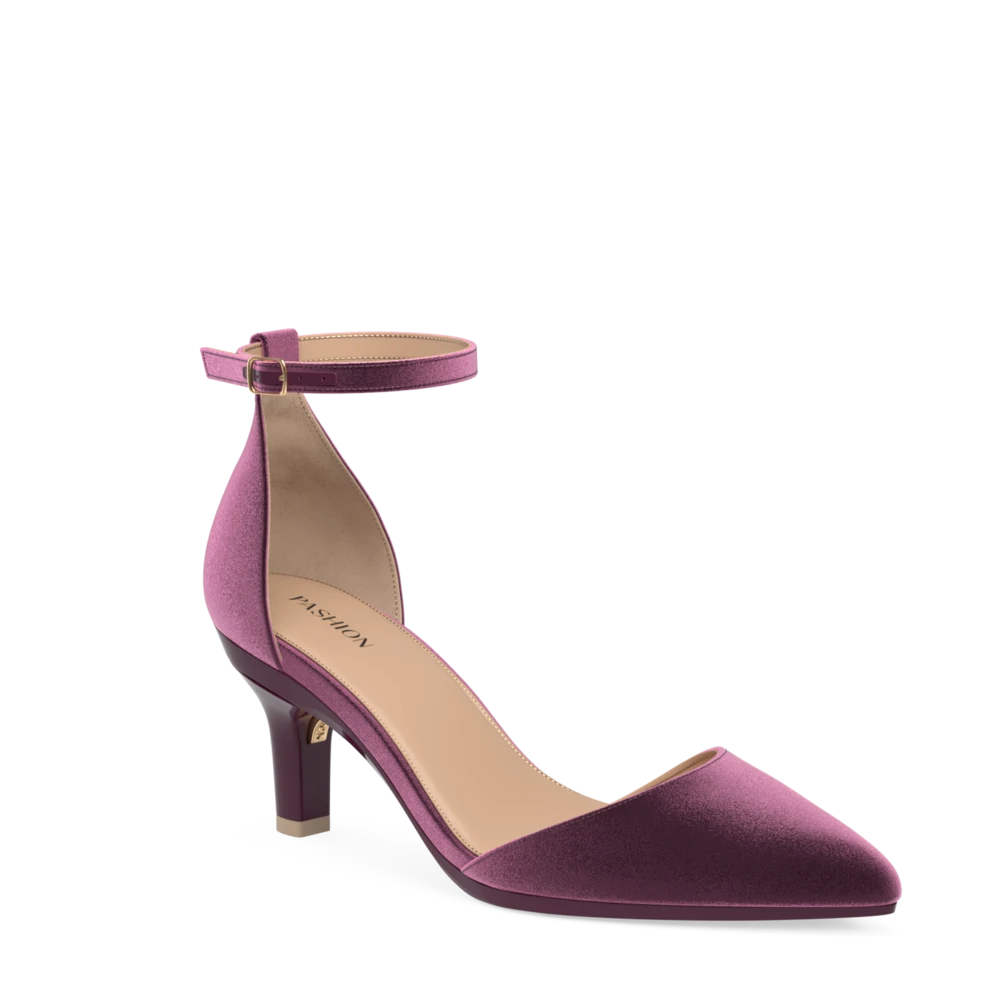 The D'Orsay - Sugar Plum Velvet 3 Stiletto