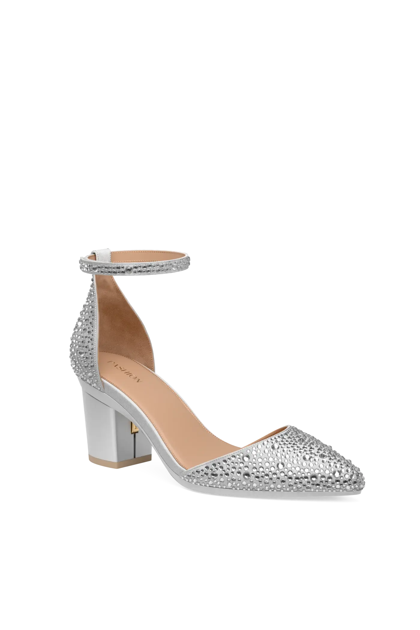 The D'Orsay - Silver Mixed Rhinestone 3 Block