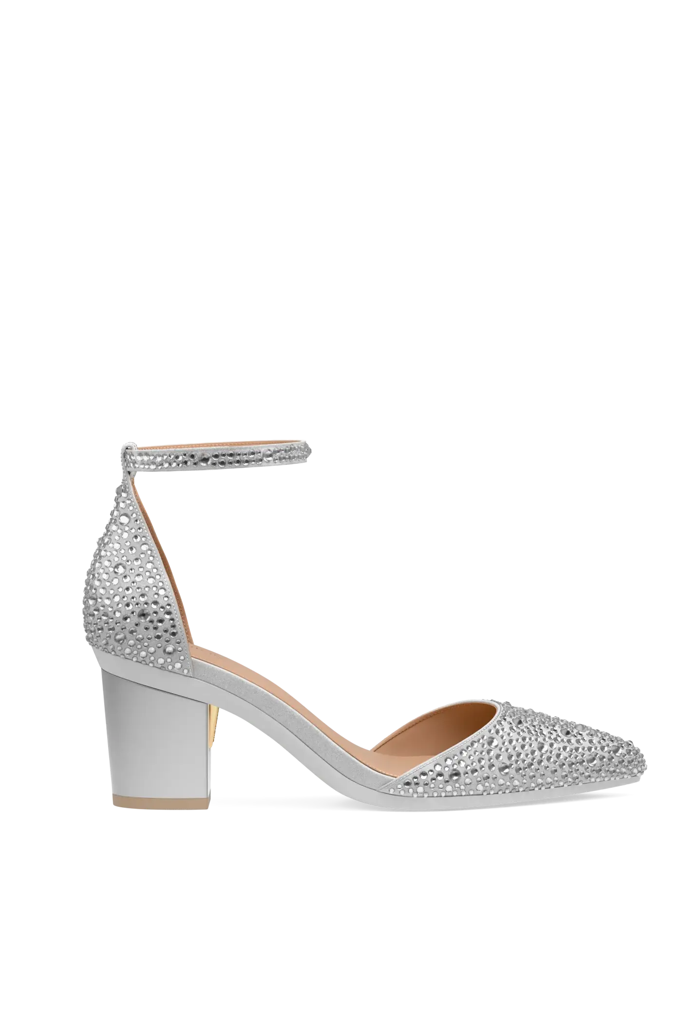 The D'Orsay - Silver Mixed Rhinestone 3 Block